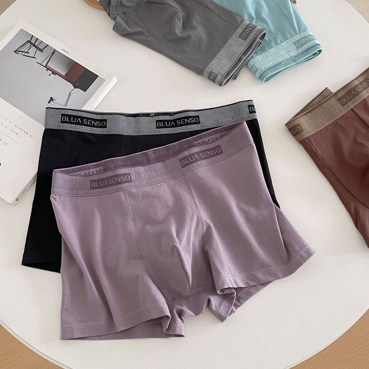 Мужские трусы-боксеры из длинноволокнистого хлопка Синьцзянь, 100% хлопок, дышащие, комфортные, с антибактериальной...