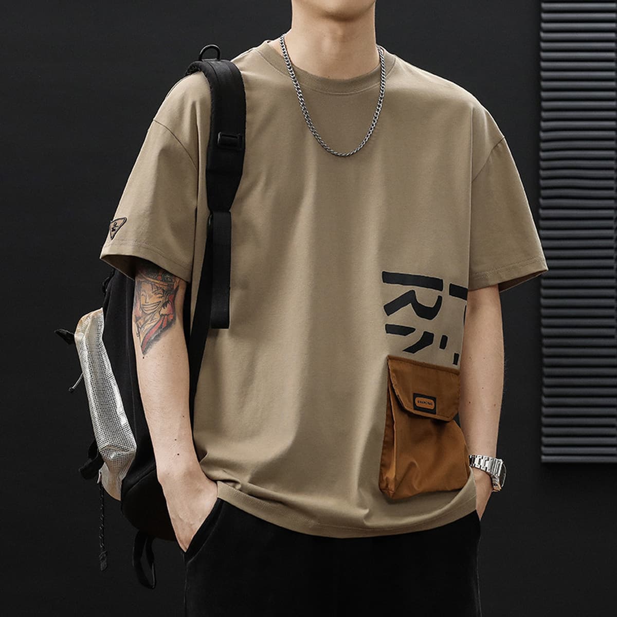 Футболка свободная, толстая, толстая рубашка с короткими рукавами большого размера