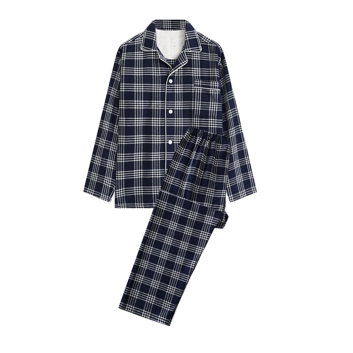 Двухниточная хлопковая фланелевая домашняя одежда в японском стиле, пижамы, женские пижамы из чистого хлопка, осенне-зимние...