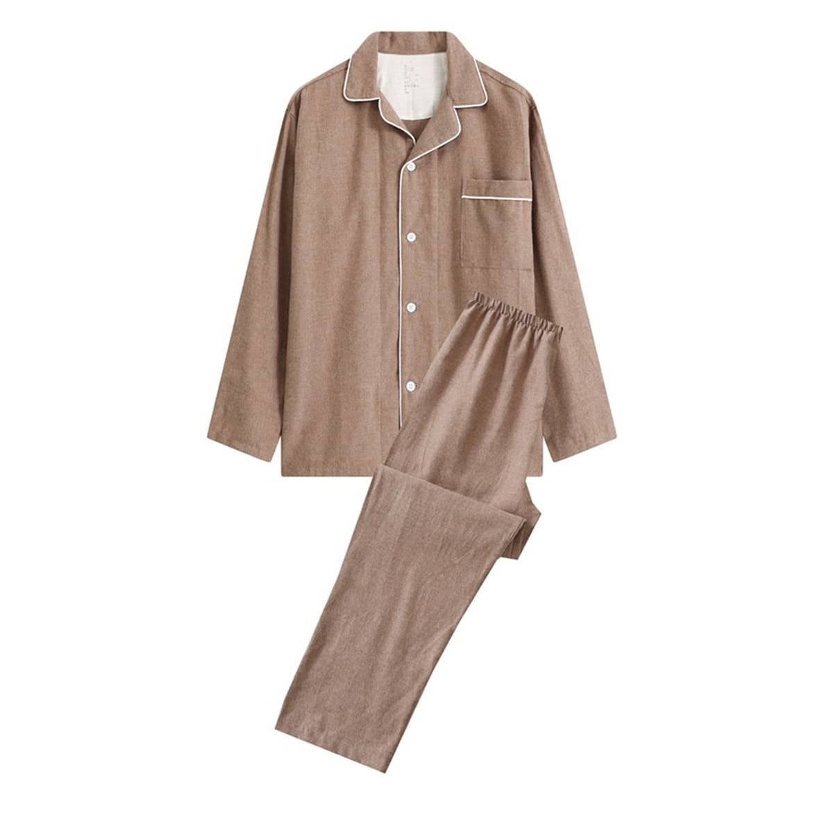 Двухниточная хлопковая фланелевая домашняя одежда в японском стиле, пижамы, женские пижамы из чистого хлопка, осенне-зимние...