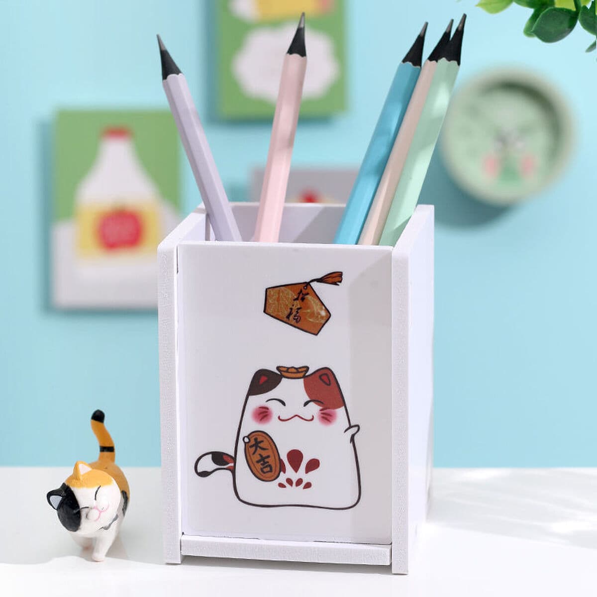 Держатель для ручек в стиле ins, простой и милый детский школьный стол, студенческий многофункциональный креативный...