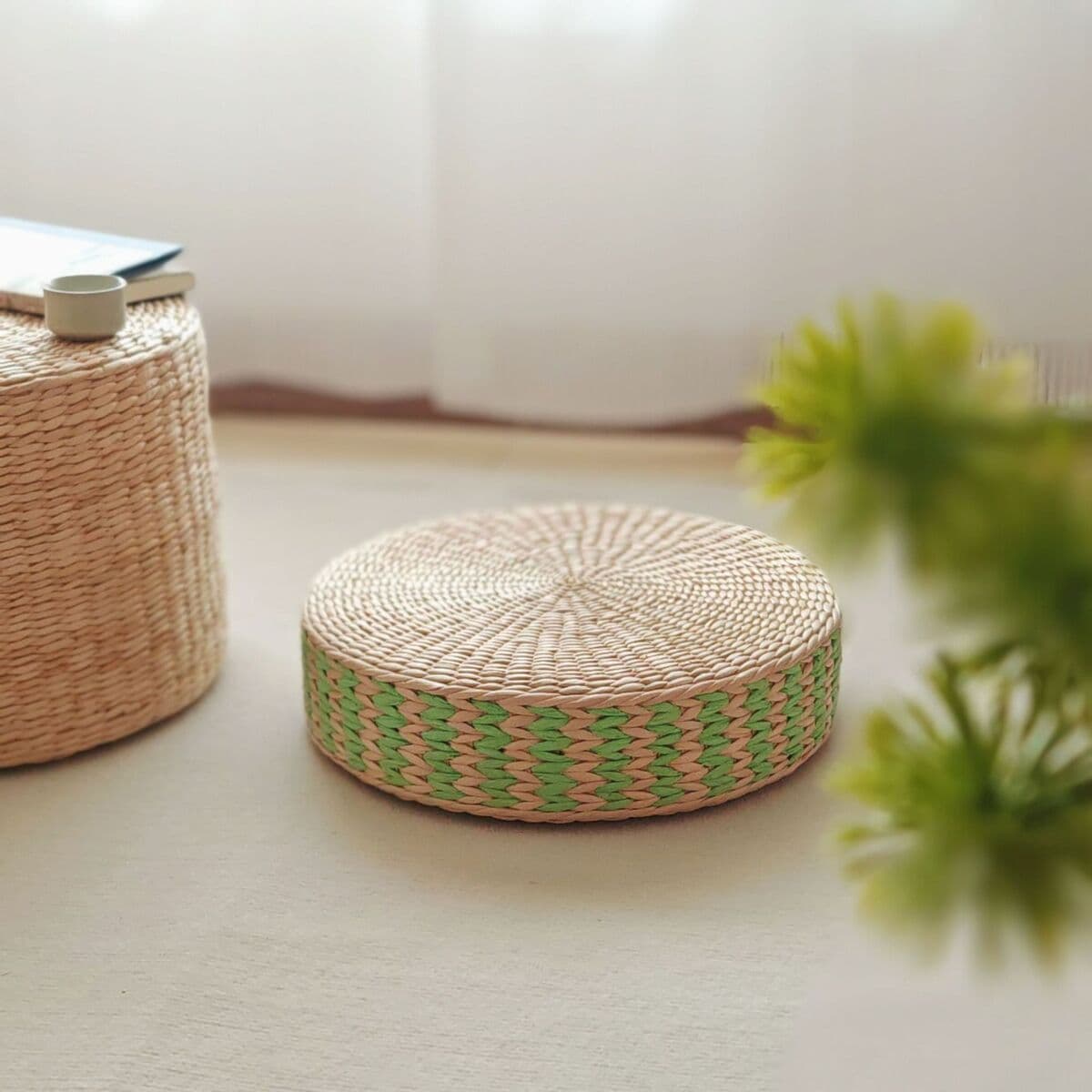 Подушка-футон для домашнего использования, летняя охлаждающая подушка, утолщенное круглое сиденье, офисное длинное сидение,...