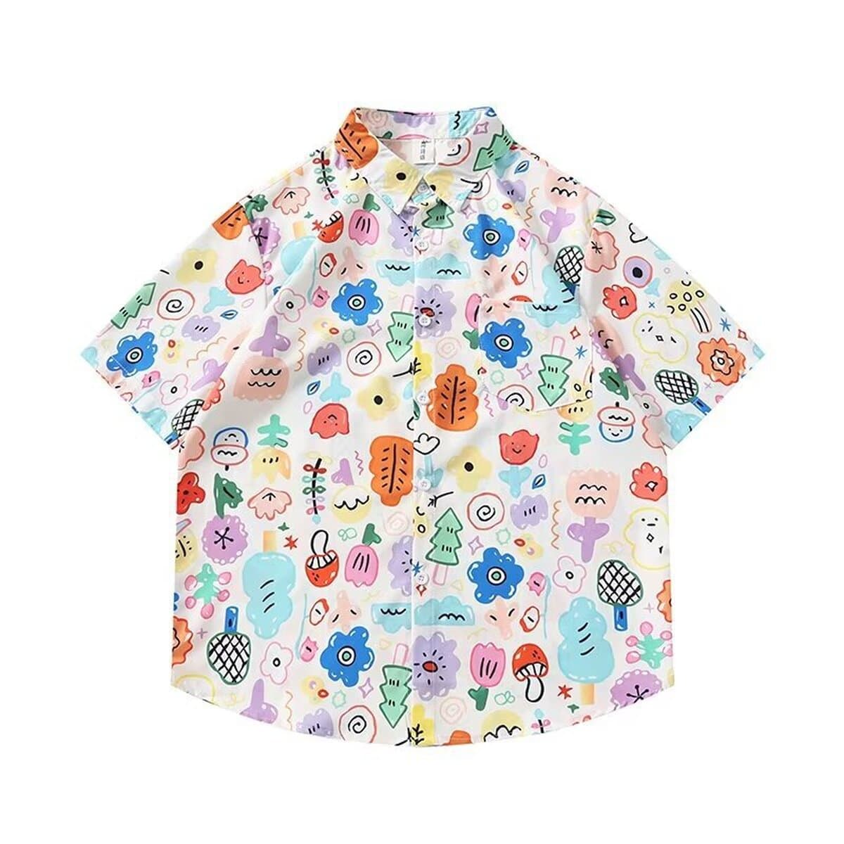 Большой размер 300 кг vintage Древняя барочная цветочная рубашка мужской Гавайский праздник пляж кленовый лист рубашка с...