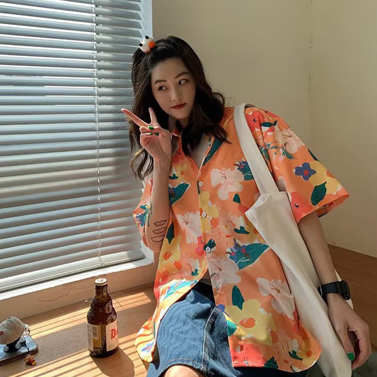 Гавайская цветочная рубашка мужская с короткими рукавами ледяной шелк прилив пляжная рубашка летняя тонкая свободная куртка...