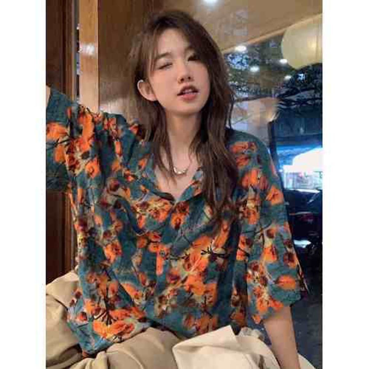 Гавайская цветочная рубашка мужская с короткими рукавами ледяной шелк прилив пляжная рубашка летняя тонкая свободная куртка...