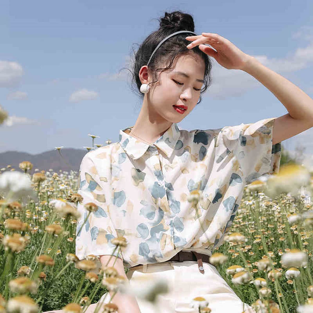 Гавайская цветочная рубашка мужская с короткими рукавами ледяной шелк прилив пляжная рубашка летняя тонкая свободная куртка...