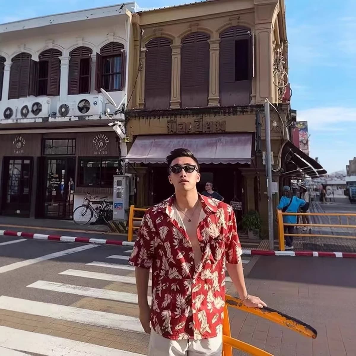 Гавайская пляжная рубашка с цветочным принтом из ледяного шелка, мужская летняя мужская одежда с короткими рукавами для...