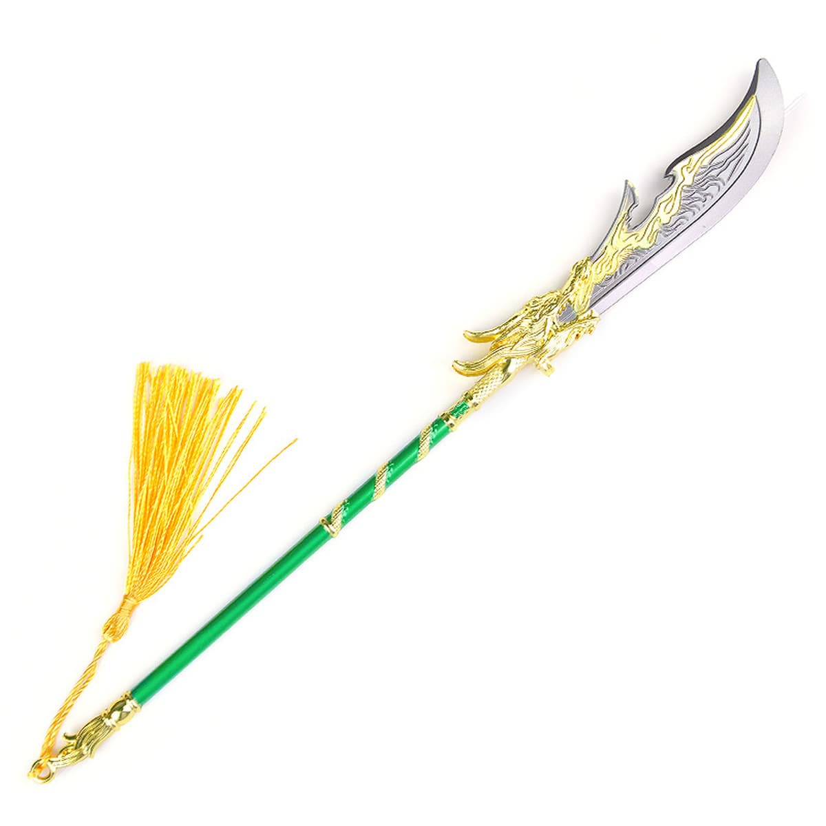 Вокруг Yongqi Wuqi 30CM режет Ма Цинлун, лунный меч, дракон, модель оружия, металлическая ручная игрушка для мальчиков