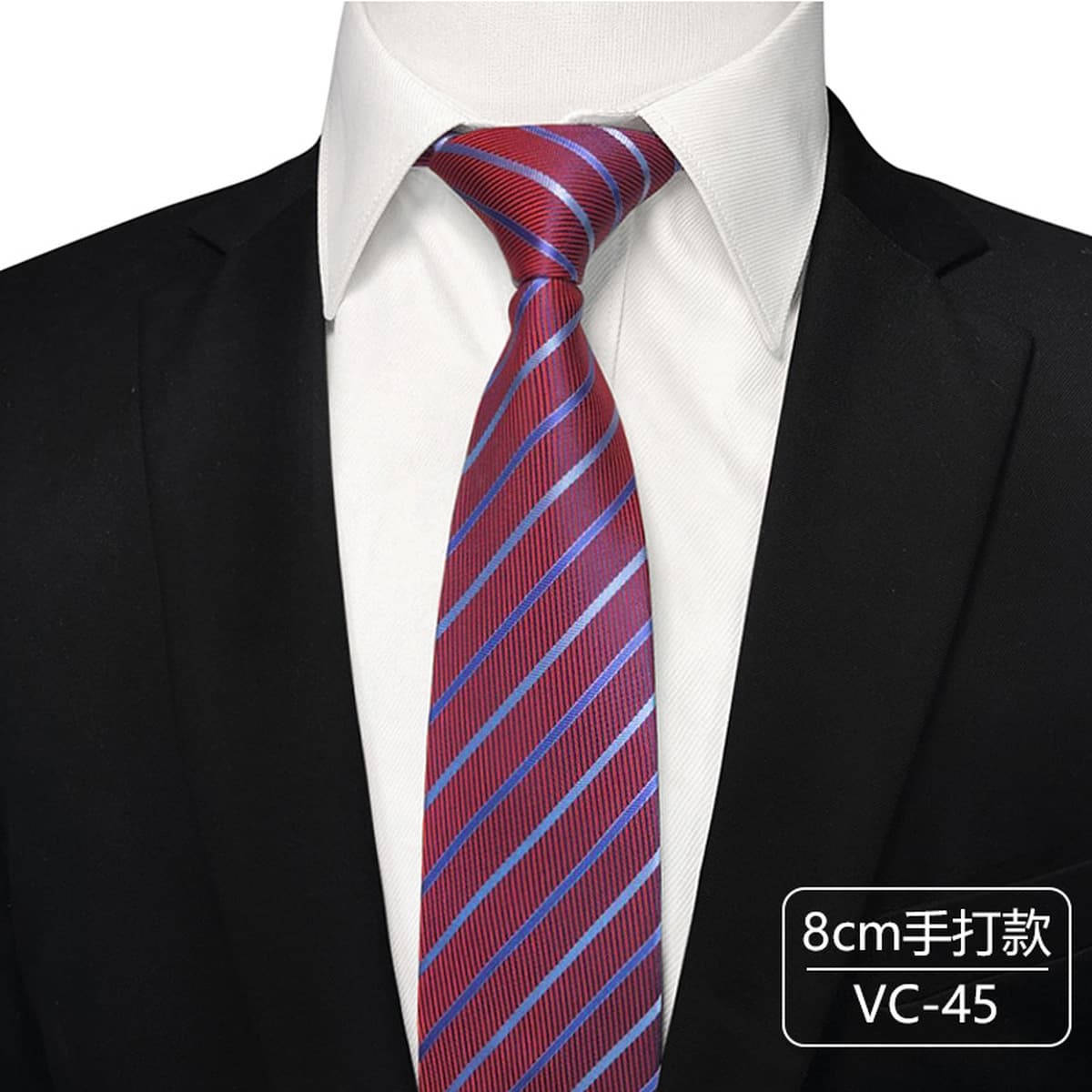 Источник производителей деловой формальный галстук мужской 8 см Свадебный Жених работа защитные полосы для узора логотипа