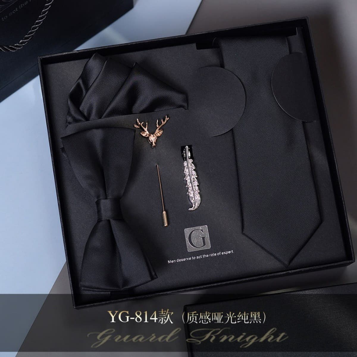 Костюм с галстуком, мужской свадебный костюм для жениха, костюм для жениха, официальная подарочная коробка, галстук-бабочка,...