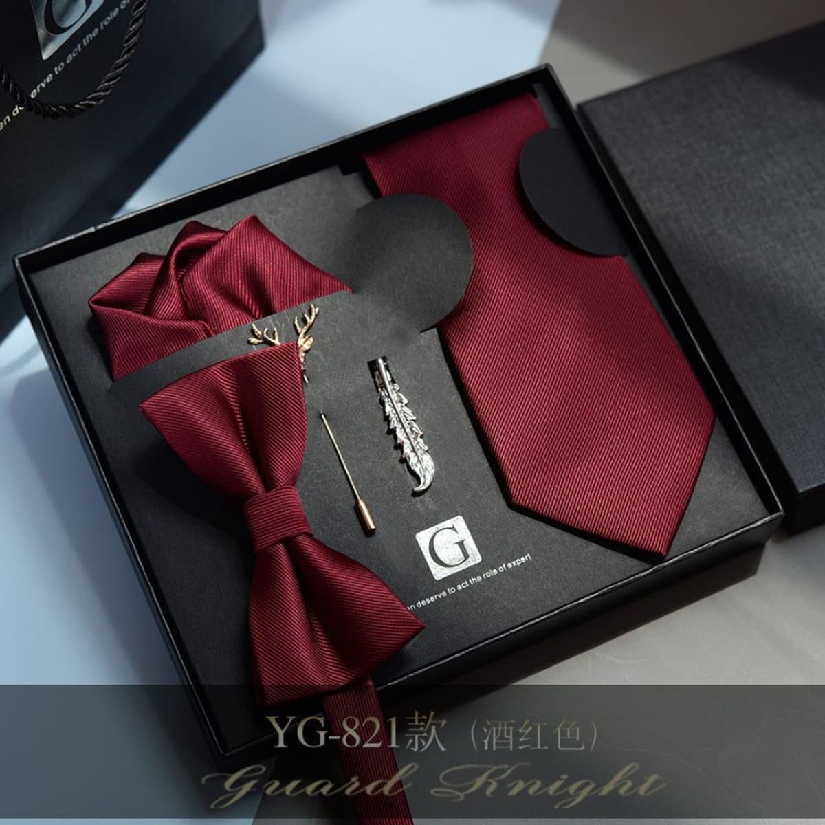 Костюм с галстуком, мужской свадебный костюм для жениха, костюм для жениха, официальная подарочная коробка, галстук-бабочка,...