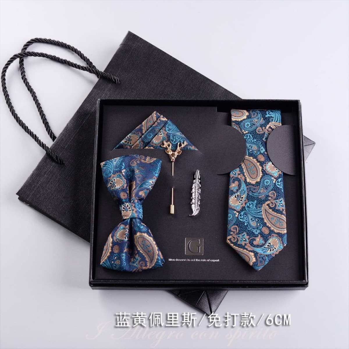 Костюм с галстуком, мужской свадебный костюм для жениха, костюм для жениха, официальная подарочная коробка, галстук-бабочка,...