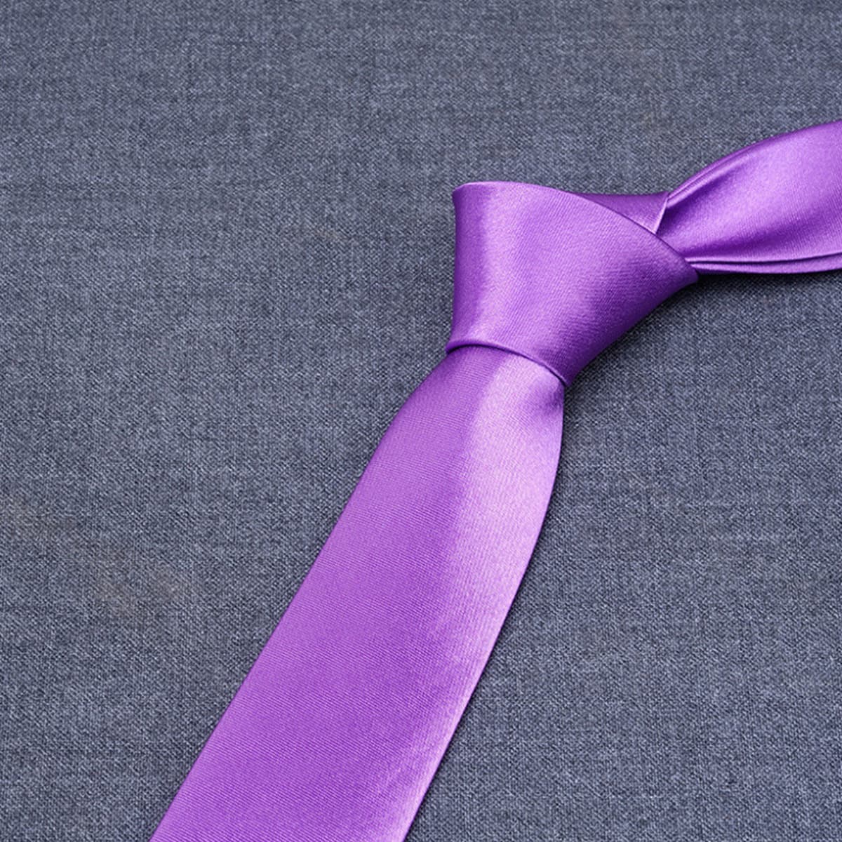Галстук из сатина 8 см, однотонный синий галстук для мужчин, для свадьбы, бизнеса, однотонный, для женихов и свидетелей