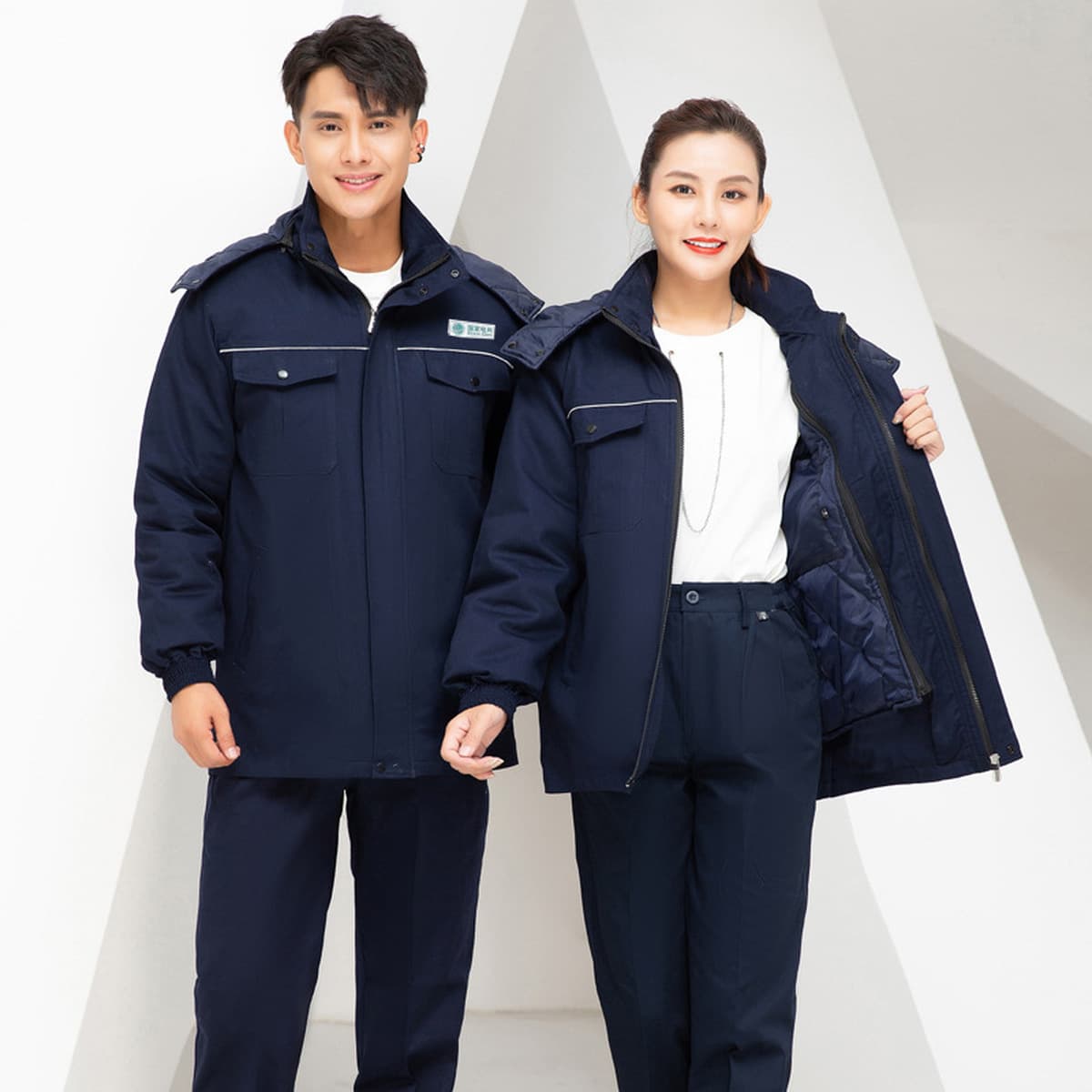 Зимняя Рабочая одежда из чистого хлопка National Grid Мужская утепленная холодостойкая куртка с хлопковой подкладкой...