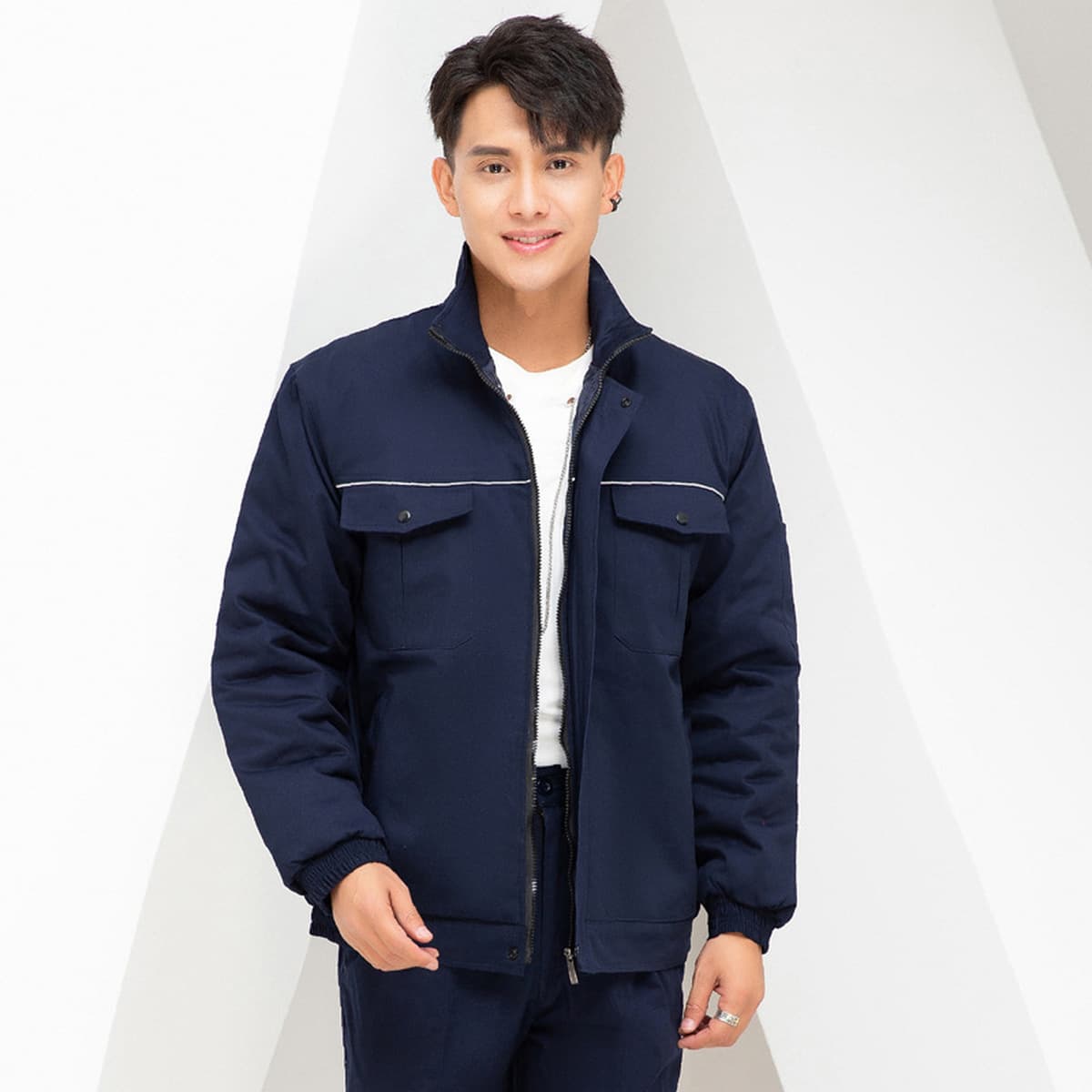 Зимняя Рабочая одежда из чистого хлопка National Grid Мужская утепленная холодостойкая куртка с хлопковой подкладкой...