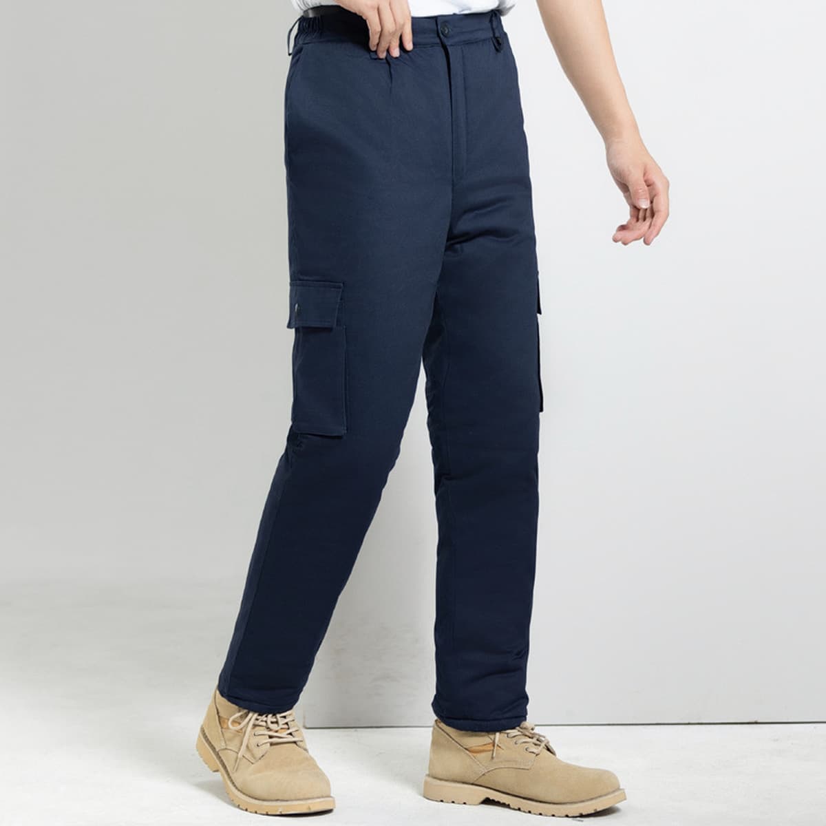 Зимняя Рабочая одежда из чистого хлопка National Grid Мужская утепленная холодостойкая куртка с хлопковой подкладкой...