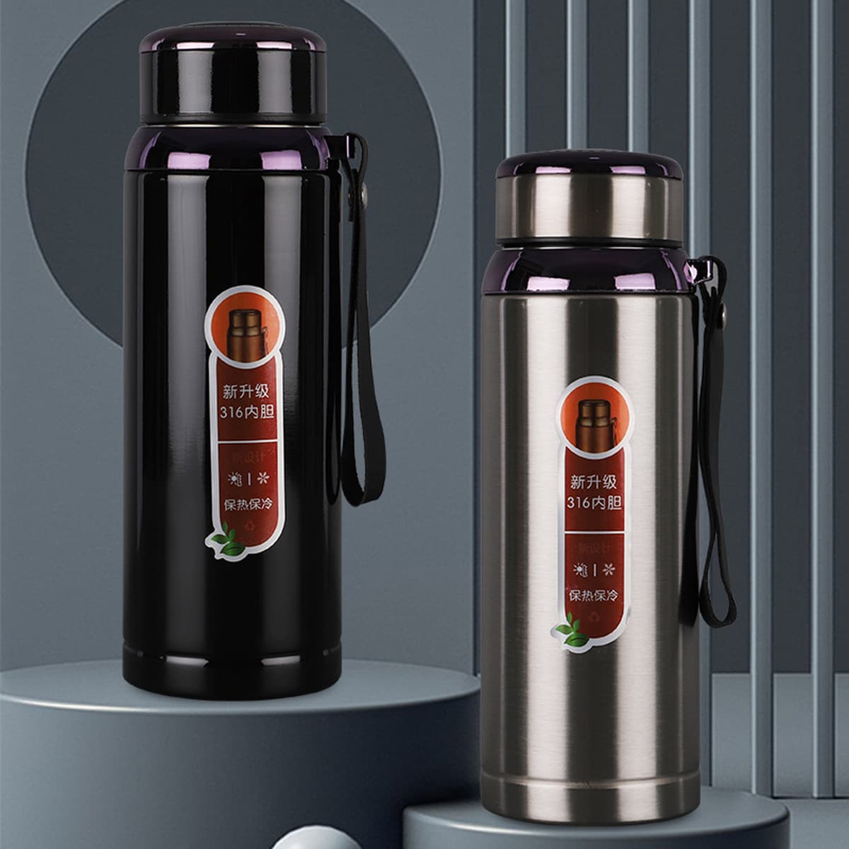 Оптовая продажа 316 из нержавеющей стали термос портативный подтяжка звезды чашка спортивный чайник подарочный стакан воды с...