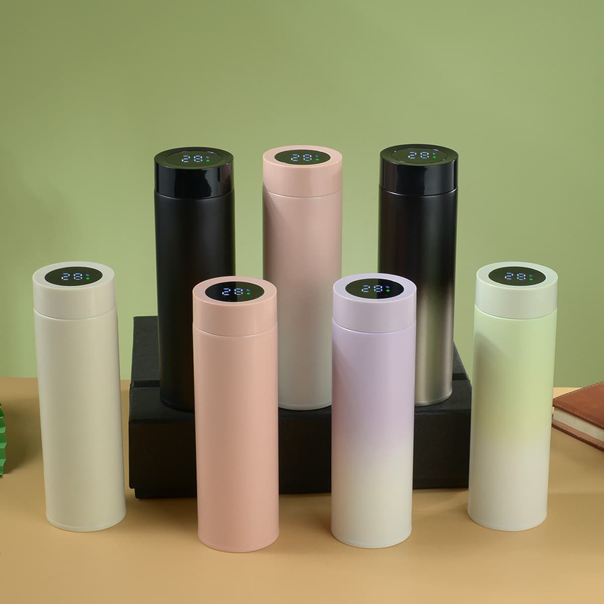 Умная термокружка из нержавеющей стали 316 с градиентным цветом, высокая эстетичность, подарочная упаковка для мужчин и...