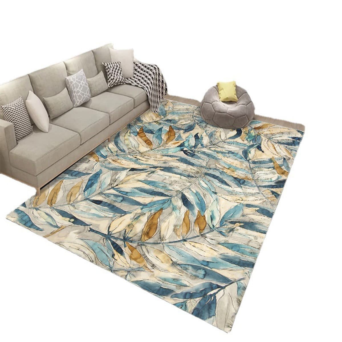 Трансграничный промытый ковер Daifa, внутренний светящийся абстрактный квадратный напольный коврик, журнальный столик с...