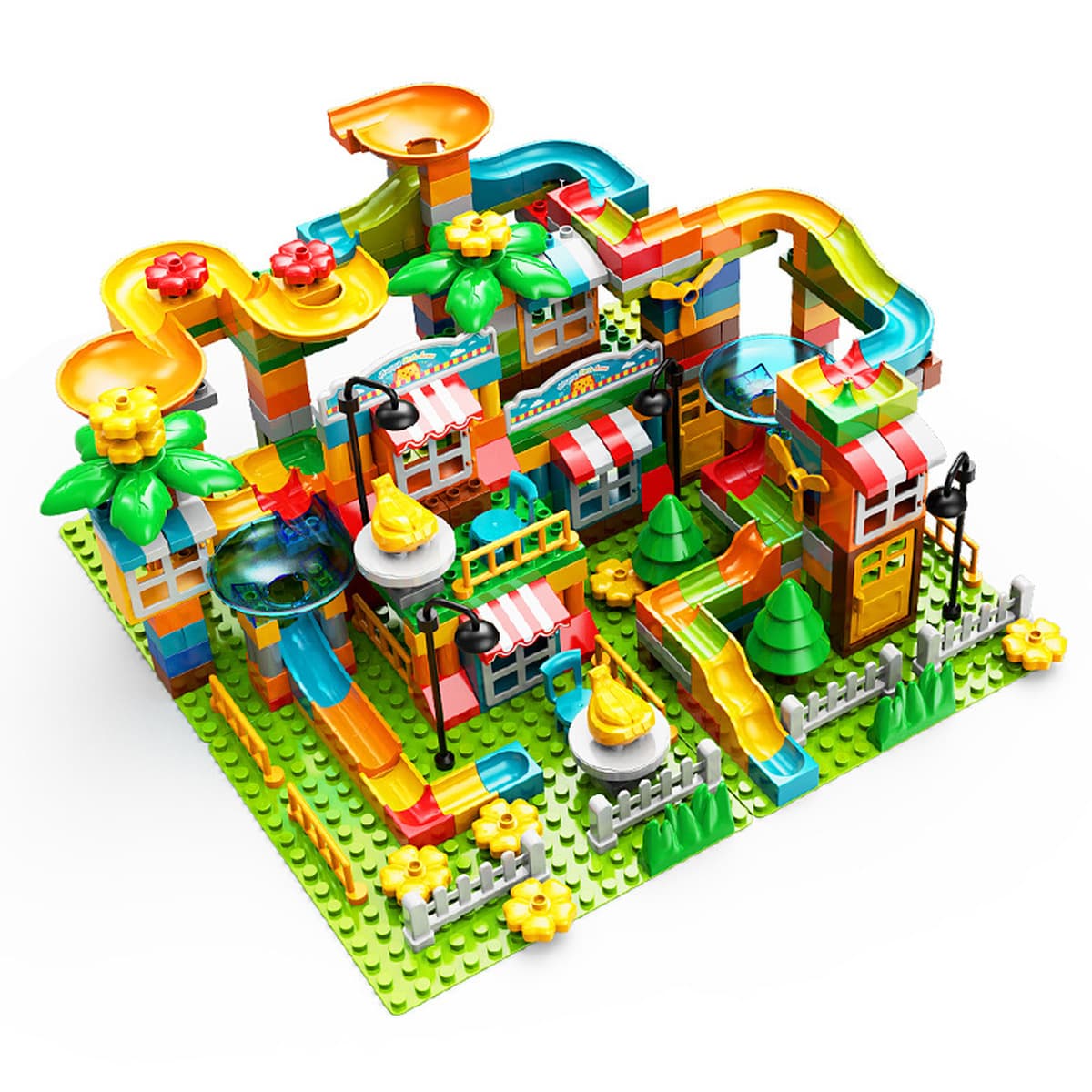 Feile Слайд-шар с крупными частицами DIY Разнообразные собранные строительные блоки Детские развивающие собранные дорожки...