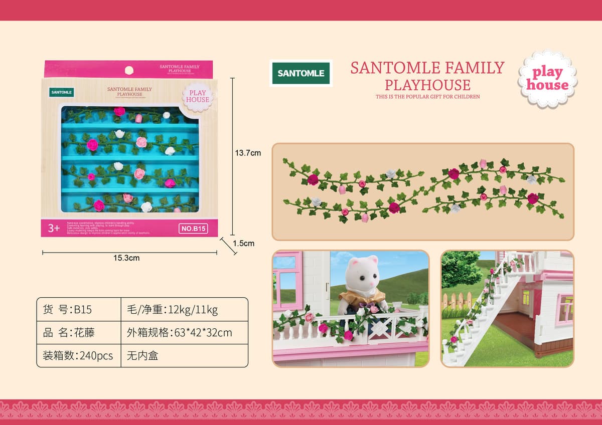 Детский дом Лесное семейное освещение Вилла Дом с животными Мини-кролик Кукольный домик Кухня Собранные игрушки