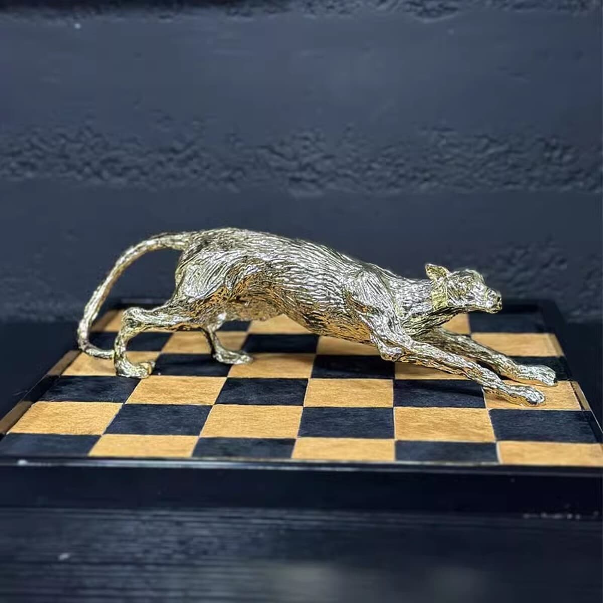 Современный легкий экстравагантный абстрактный металлический леопардовый орнамент для животных модельный номер для...