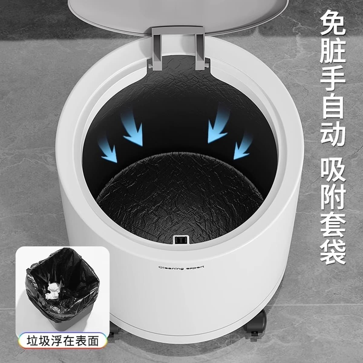 Мусорное ведро для домашнего использования, новая модель 2025 года, гостиная, роскошный туалет высокого класса, ванная...