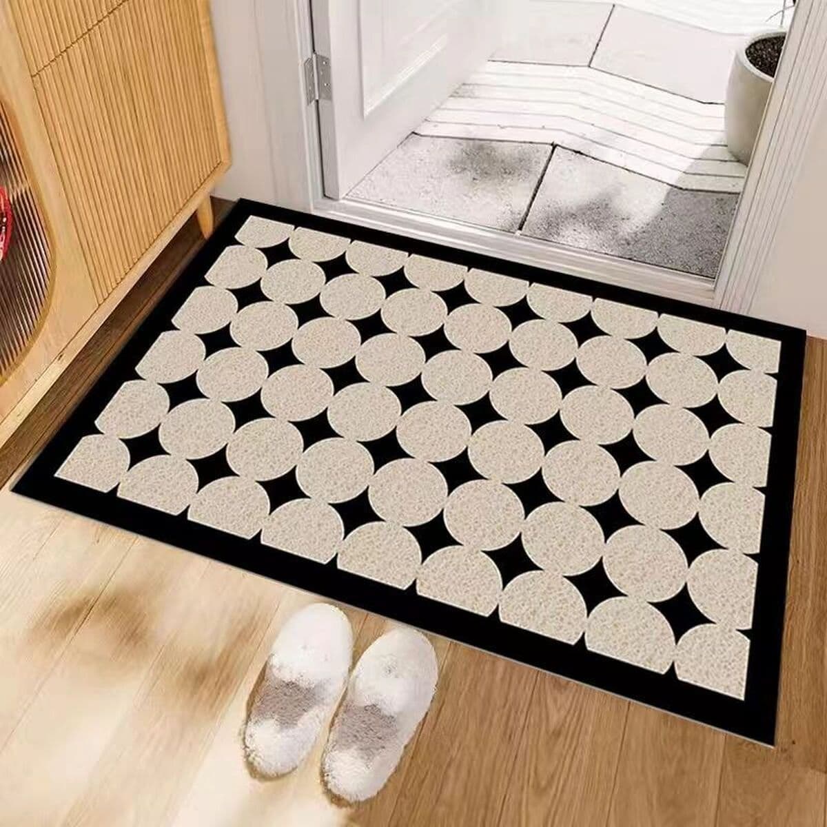 Коврик для входной двери с проволочной петлей, противоскользящий, грязеотталкивающий и износостойкий, придверный коврик,...