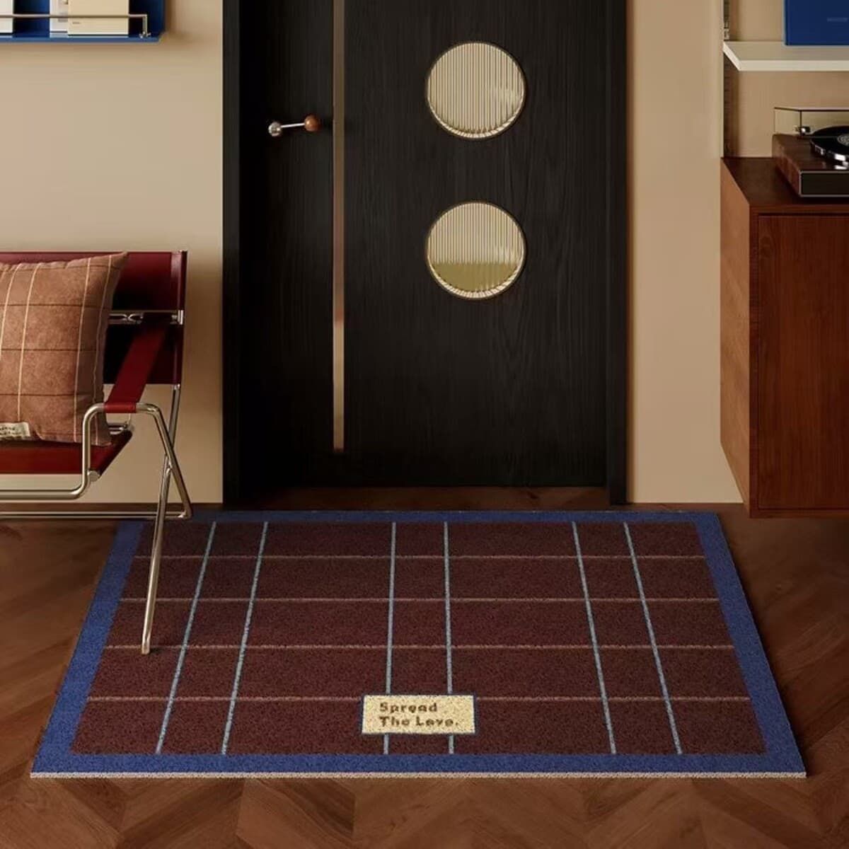 Американский клетчатый шелковый коврик для дома коврик для дома