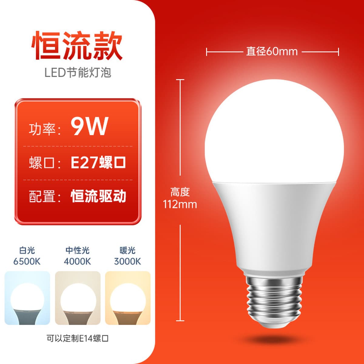 Светодиодные лампочки оптом пластиковый пакет алюминиевый шариковый пузырьковый лампа E27 горелка