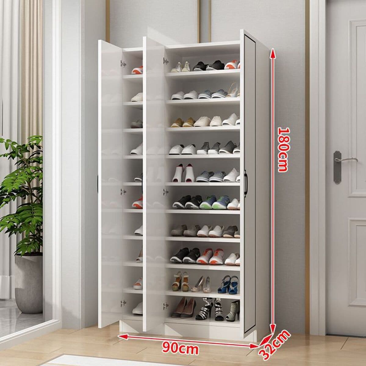 Полка для обуви пылезащитный шкаф для обуви шкаф для хранения балкон фойе многослойный большой вместительный деревянный...