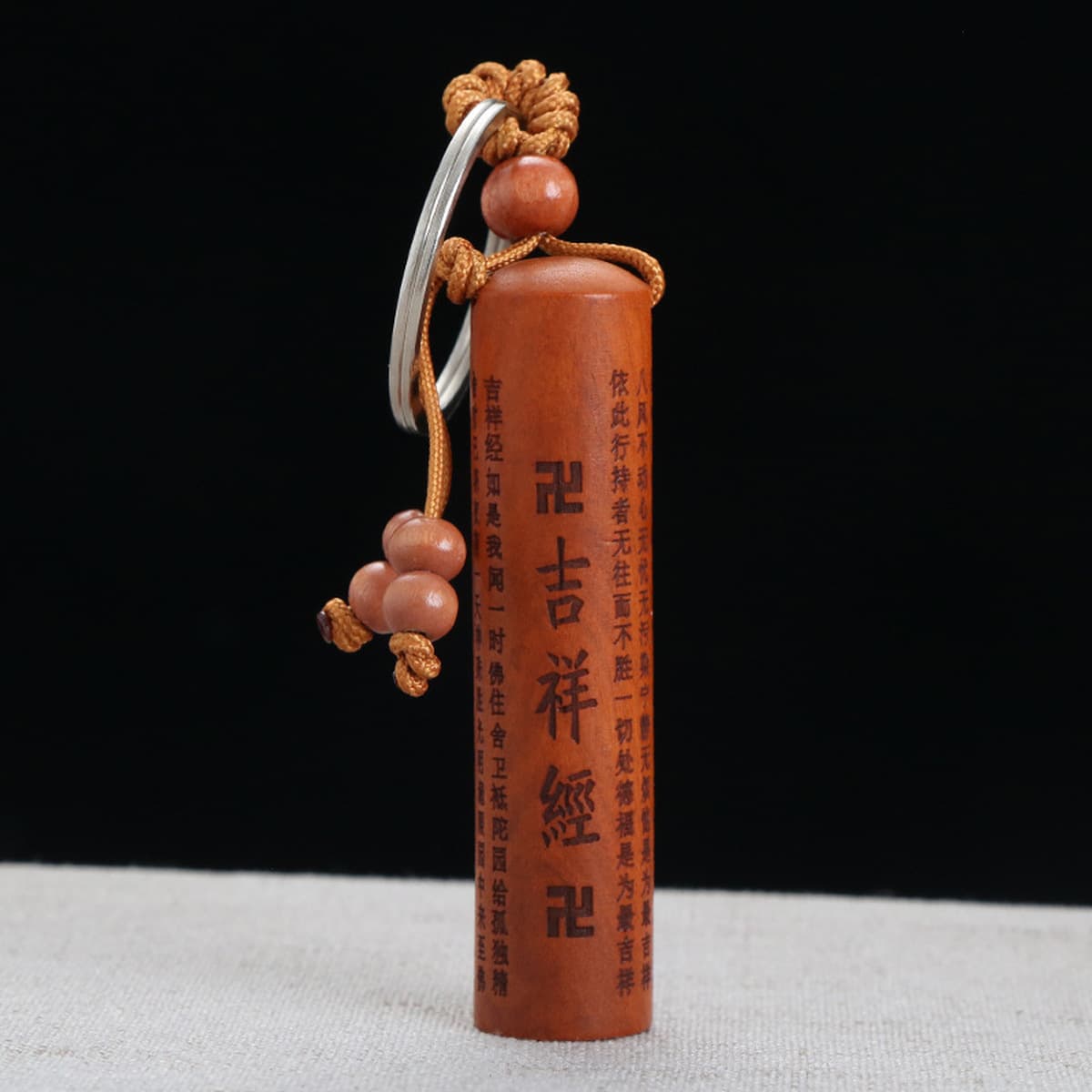 Заводская поставка персикового дерева благоприятная Сутра Великая печаль мантра Сутра трехмерная резьба квадратный круглый...