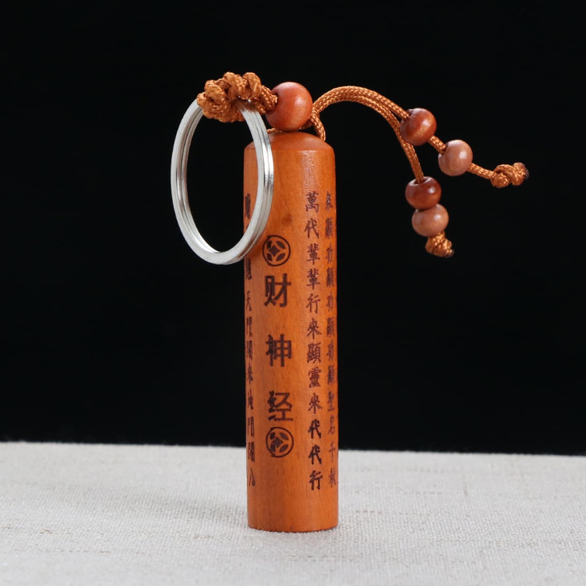 Заводская поставка персикового дерева благоприятная Сутра Великая печаль мантра Сутра трехмерная резьба квадратный круглый...