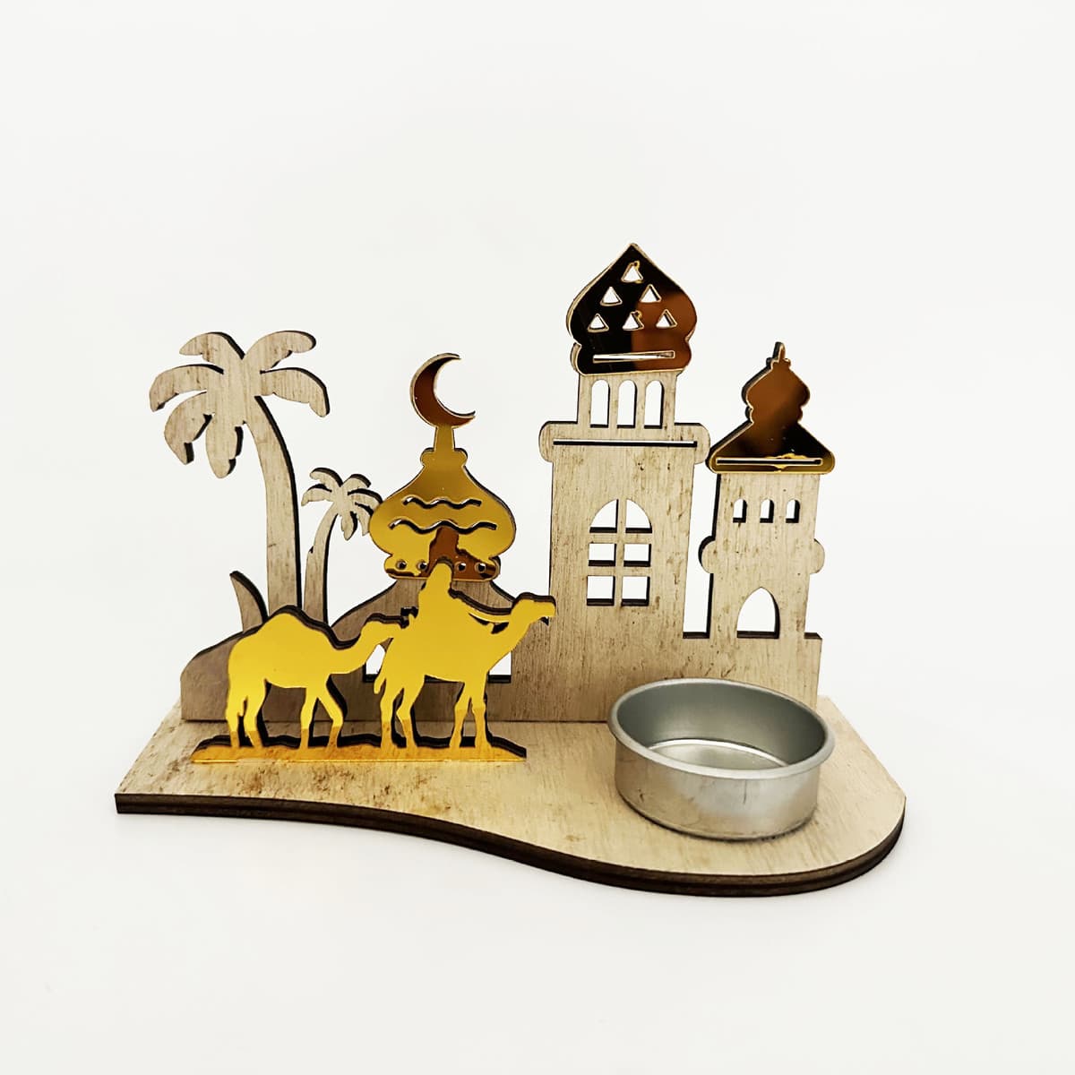 Классический деревянный подсвечник в форме звезды и луны в ближневосточном стиле, креативное украшение для дома и офиса,...