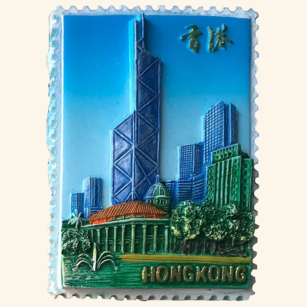 Гонконг, аксессуары для дома, Гонконг, памятный рельефный магнит на холодильник из смолы, подарочная коллекция, магнитная...