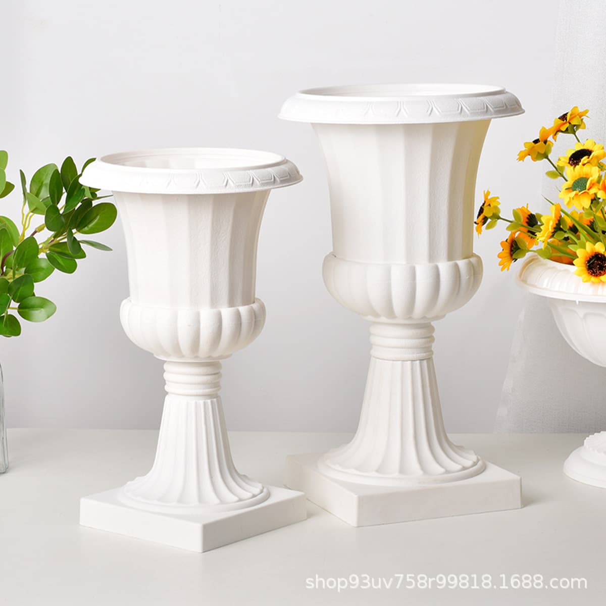 Европейский стиль, римская колонна, направляющая для дорожки, креативный пластиковый цветочный горшок, гидропонный горшок,...