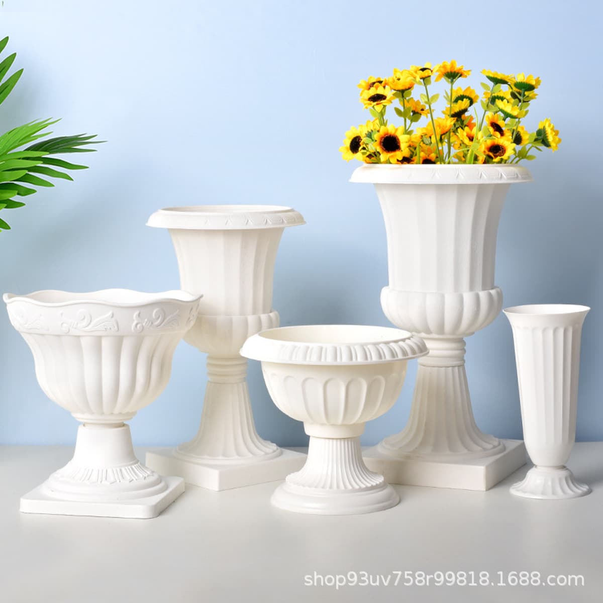 Европейский стиль, римская колонна, направляющая для дорожки, креативный пластиковый цветочный горшок, гидропонный горшок,...
