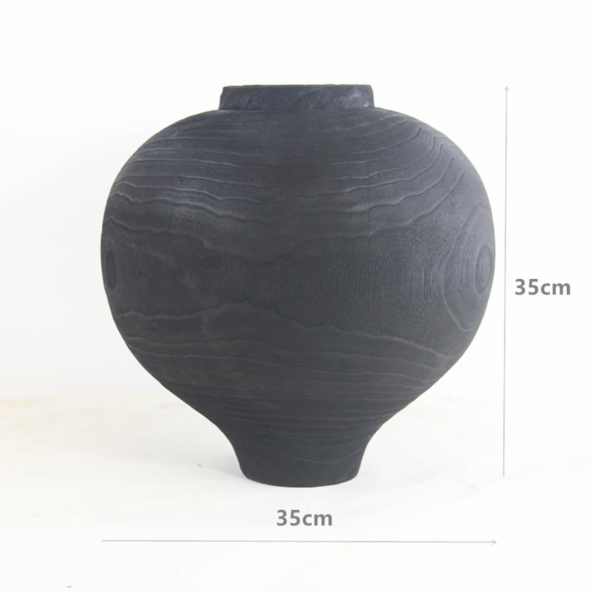 Производитель продает ручной работы китайский карбонизированный каштановый лес большой живот черный ваза для дома Вилла...