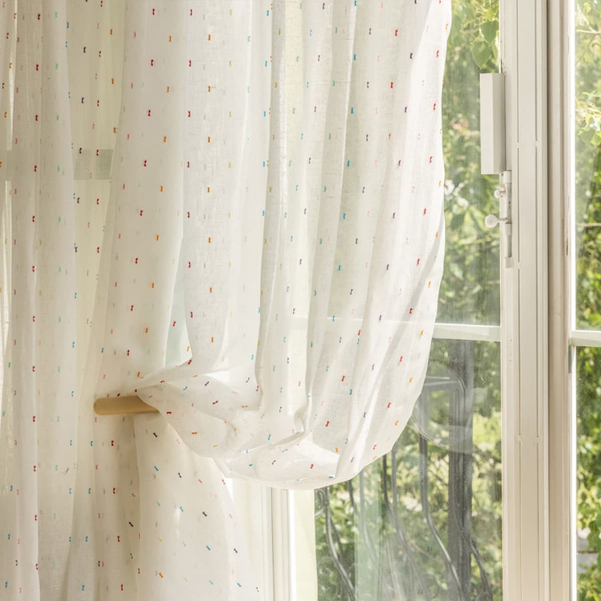 Радуга конфета экран экран светопроницаемый французский постельное белье милый детский номер балкон гостиная занавес спальня...