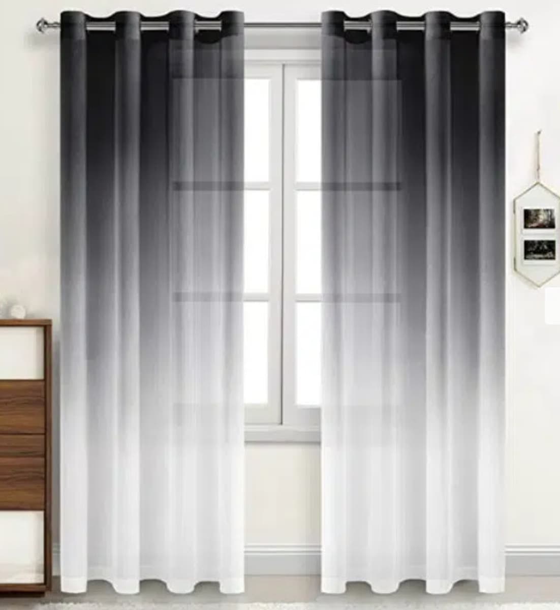 Современная простая марлевая занавеска градиентный цвет оконный экран трансграничная электронная коммерция украшение дома...