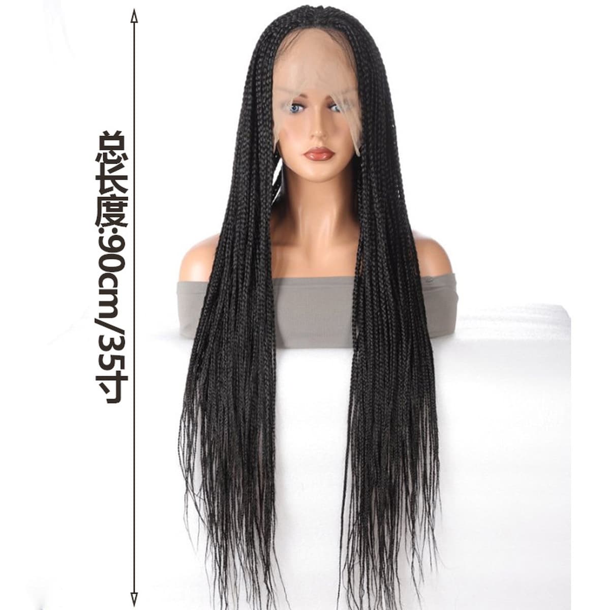 Внешнеторговый парик Африканские дреды ручной работы, полное кружево, трехпрядная коса, жемчужная внутренняя сетка, парик из...