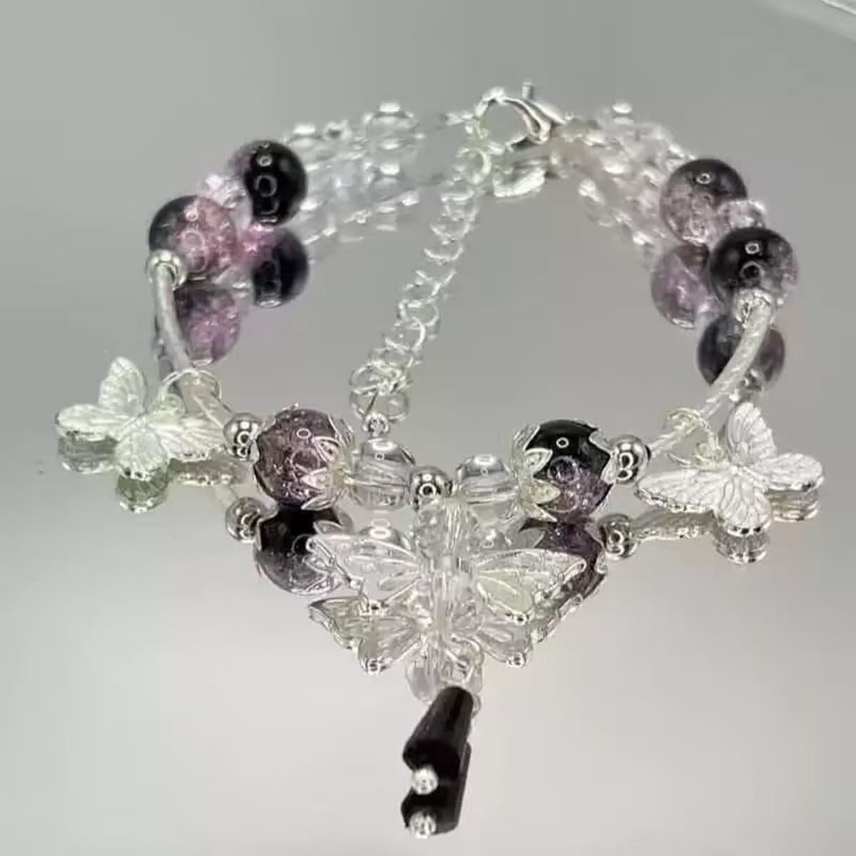 Браслет-бабочка в стиле рисования чернилами из Цзяннань, мечтательный и мистический, модный и креативный, дорогой браслет...