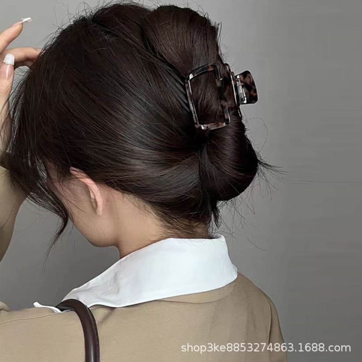 Квадратный янтарный зажим для захвата темпераментный новый маленький зажим для акулы с высоким значением