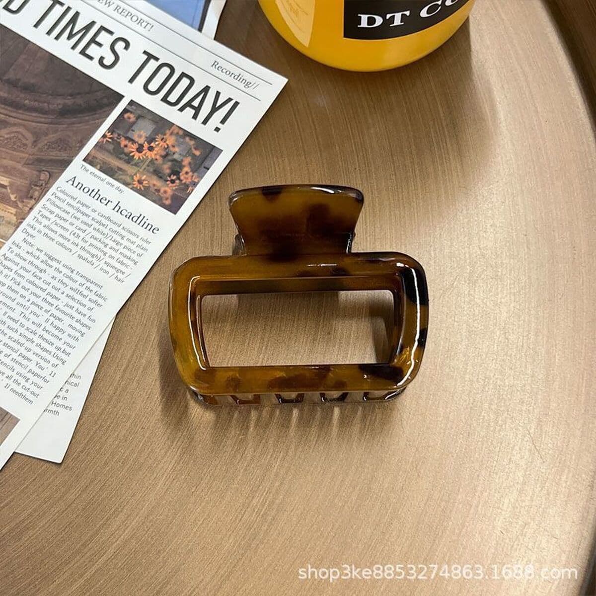 Квадратный янтарный зажим для захвата темпераментный новый маленький зажим для акулы с высоким значением