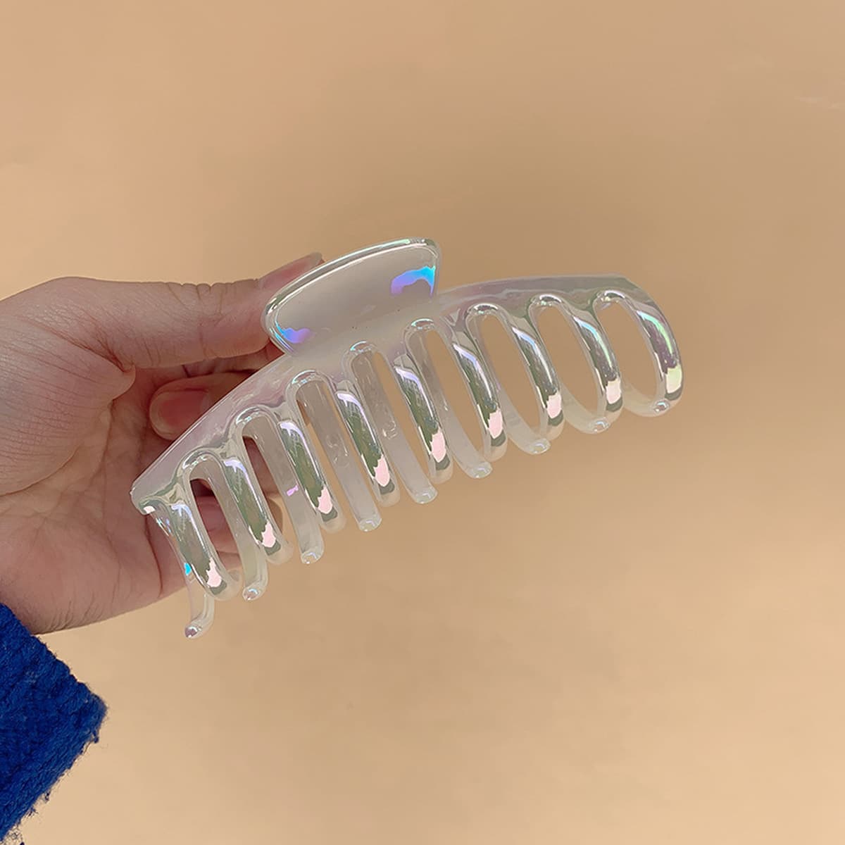 Южная Корея ins Красивый перламутровый цвет Пластиковая шпилька Захват для волос Элегантный красивый Фантастический цветной...