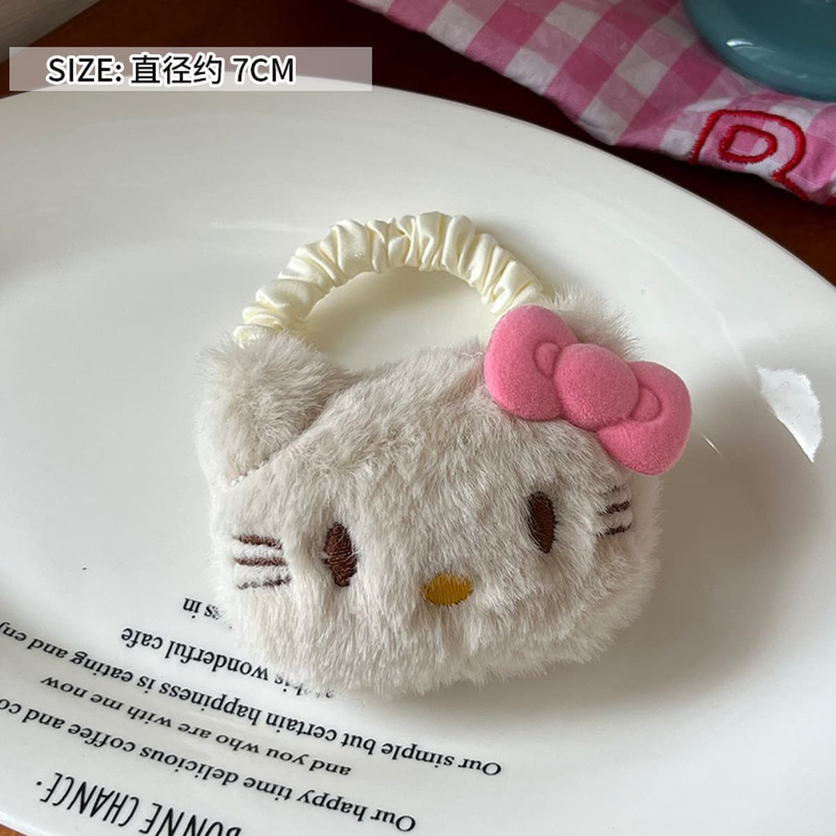 Корейский премиум-смысл двухсторонний Kt бант плюшевый захват мультфильм милый акула зажим сзади