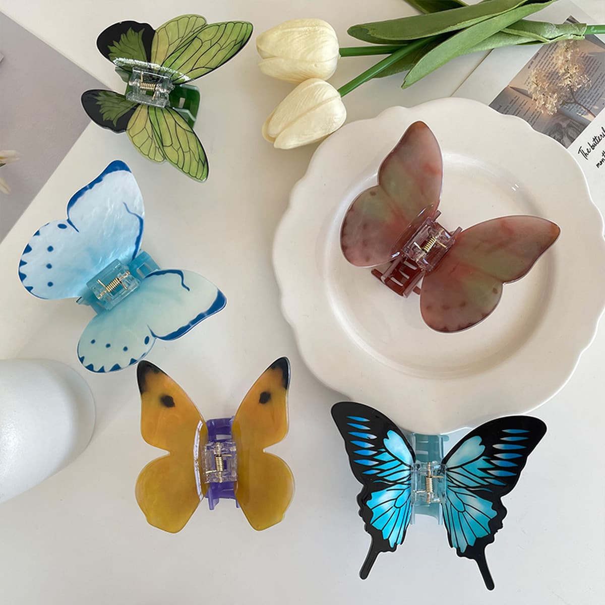 Корейский темперамент с высоким значением лица супер-сказочный симулятор трехмерной бабочки