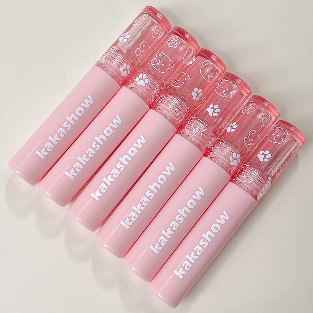 Kakashow Bubble Bear зеркальная водяная глазурь для губ Весна и лето стеклянный Буксир для губ увлажняющая Белая Помада...
