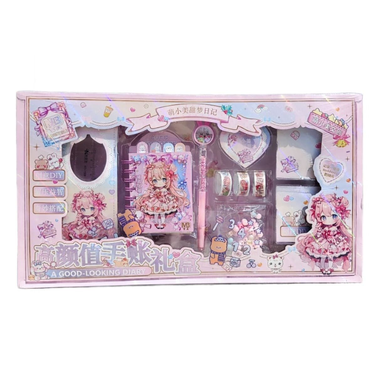 Набор подарочных коробок с высококачественными ручными стикерами для самостоятельного изготовления ожерелья и кольца,...