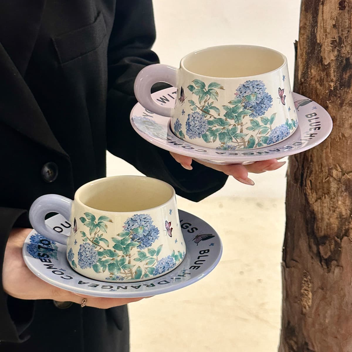 Подарок на день рождения для девочек, набор высококачественных кофейных чашек, изысканная керамическая чашка для напитков,...